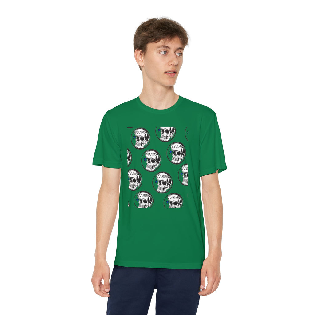 Youth Skulls T-Shirt - Edgy Graphic Tee for Teens, Perfect for Halloween or Everyday Wear, Unique Gift for Young Trendsetters