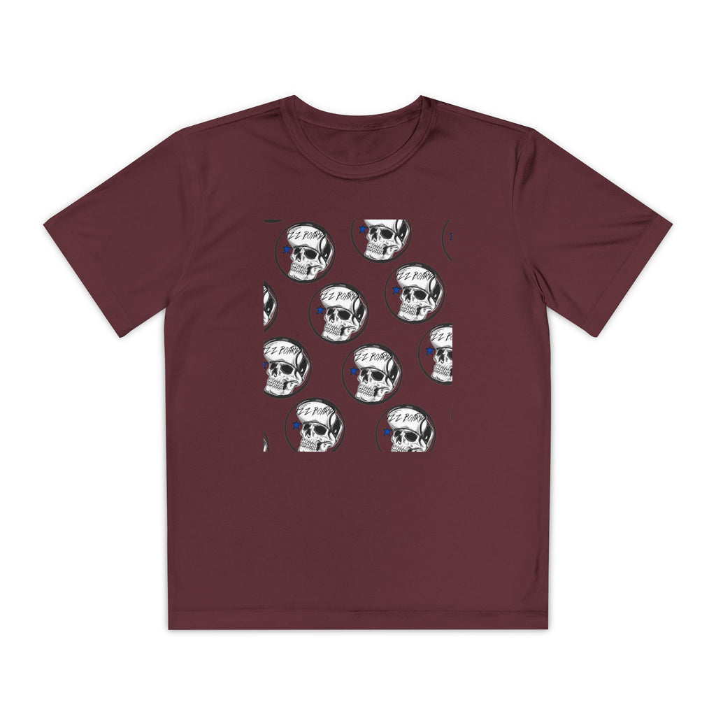 Youth Skulls T-Shirt - Edgy Graphic Tee for Teens, Perfect for Halloween or Everyday Wear, Unique Gift for Young Trendsetters