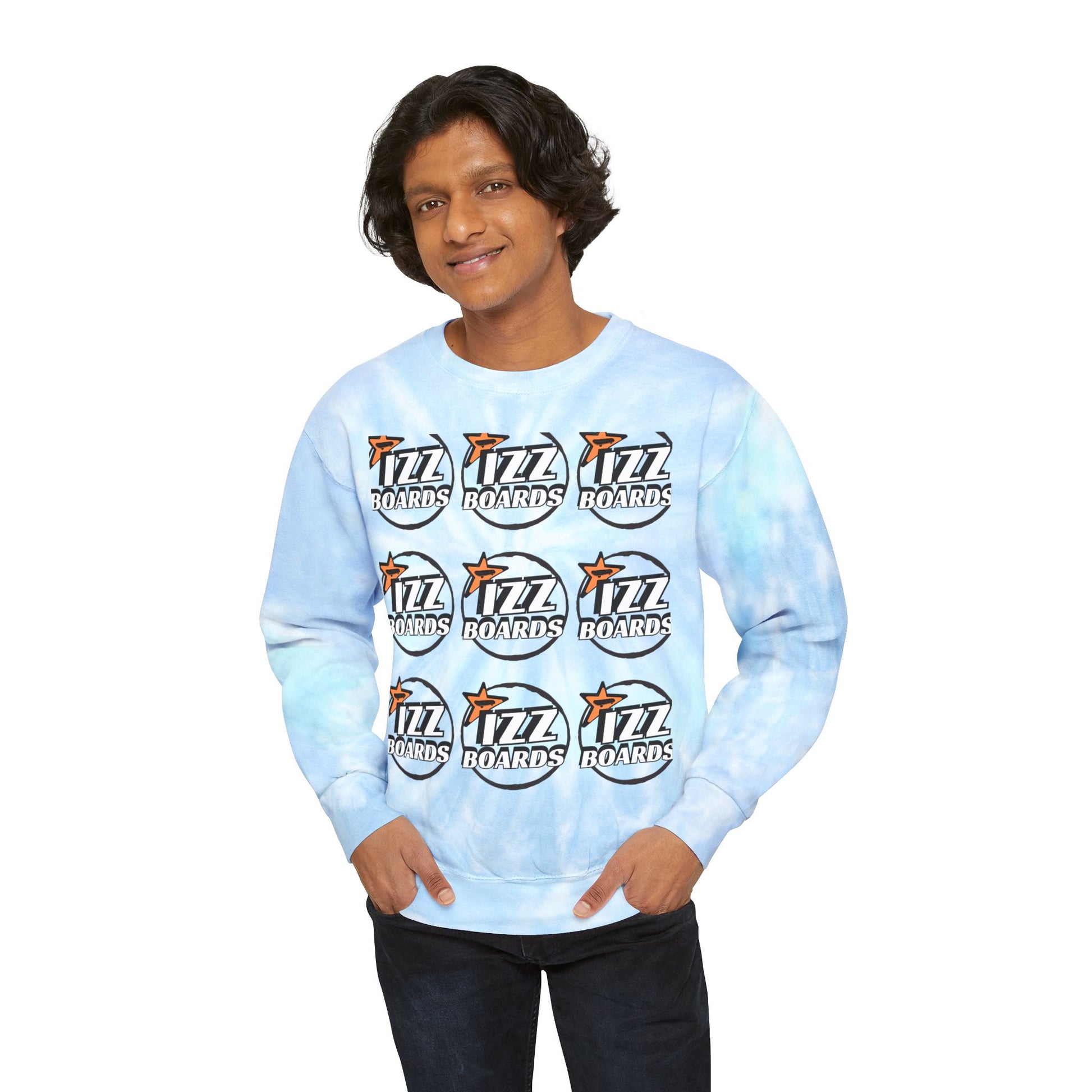 Colorful Unisex Tie-Dye Sweatshirt for Trendy Vibes, Streetwear, Gift for Teens, Cozy Loungewear, Perfect for Casual Outings