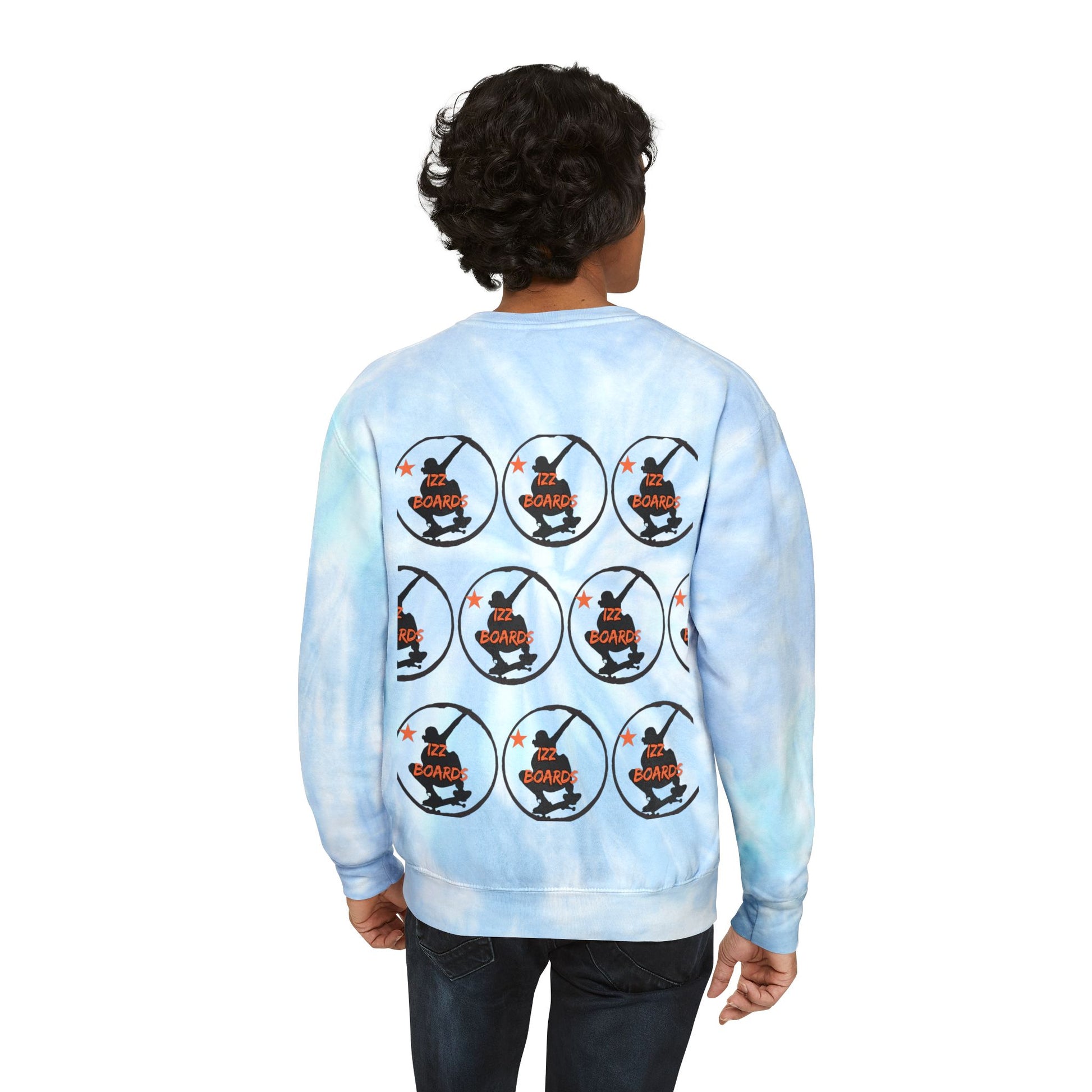 Colorful Unisex Tie-Dye Sweatshirt for Trendy Vibes, Streetwear, Gift for Teens, Cozy Loungewear, Perfect for Casual Outings