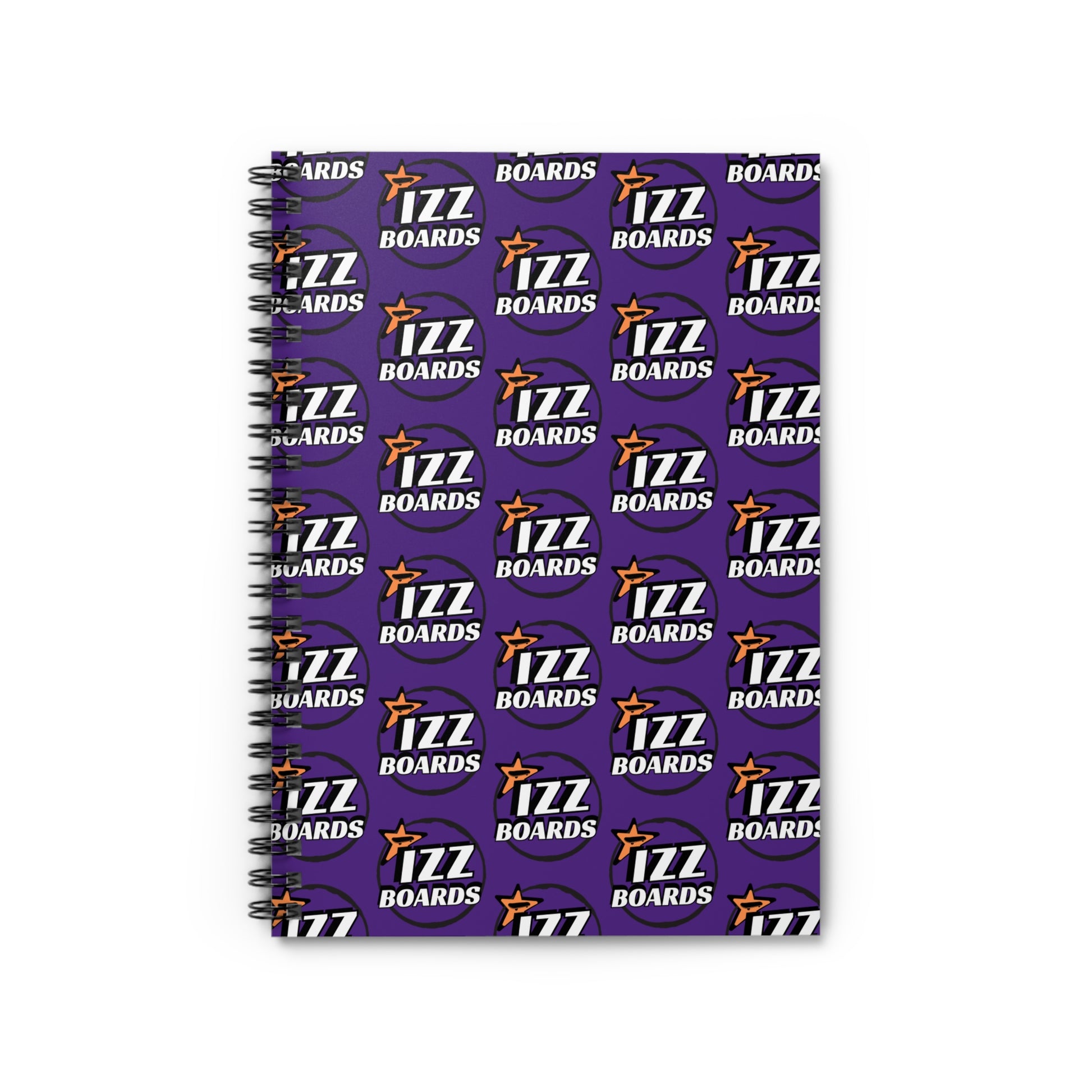 Purple Themed Spiral Notebook - Perfect for School, Journaling, Gift for Students, Writers, Creative Arts, IZZ Boards Design
