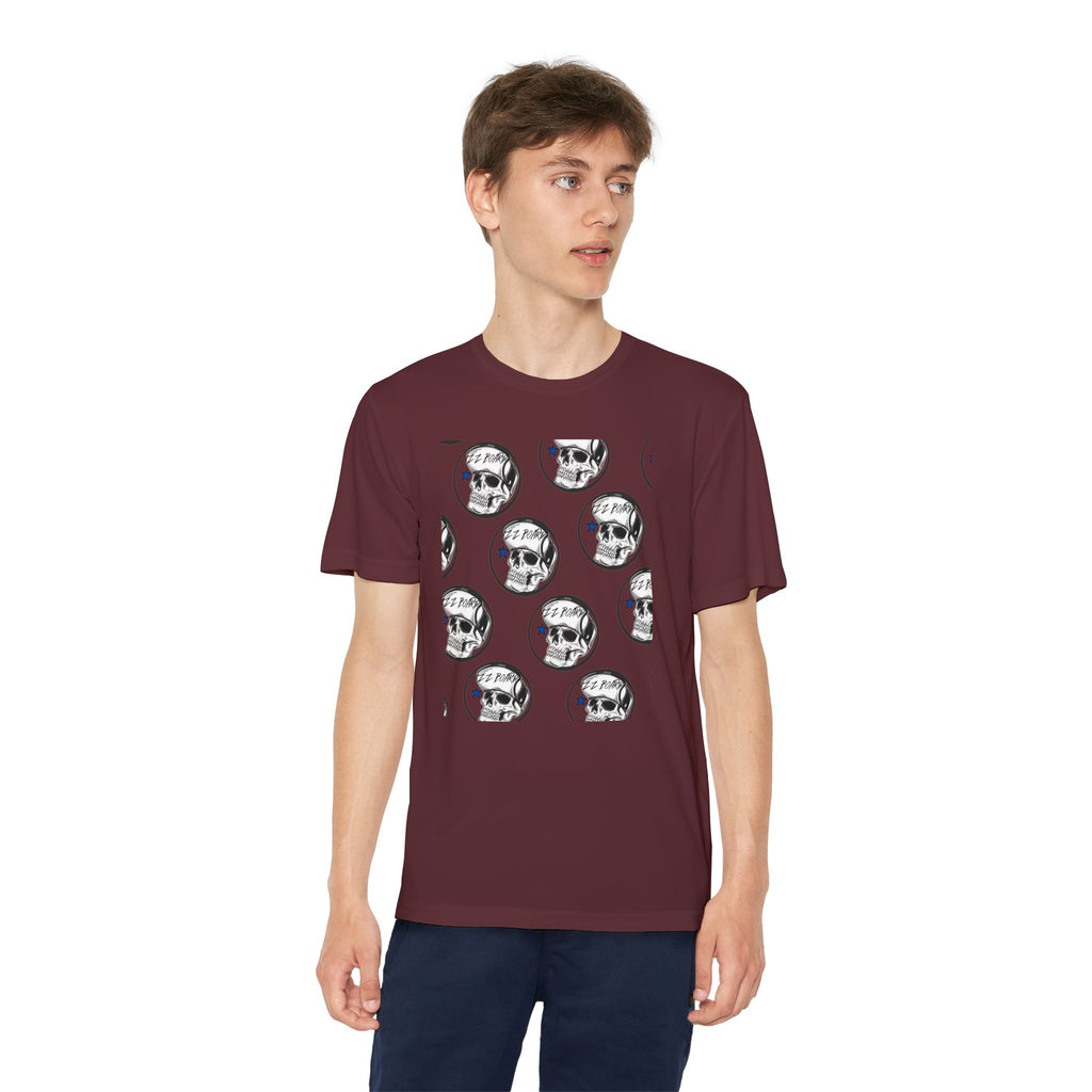 Youth Skulls T-Shirt - Edgy Graphic Tee for Teens, Perfect for Halloween or Everyday Wear, Unique Gift for Young Trendsetters
